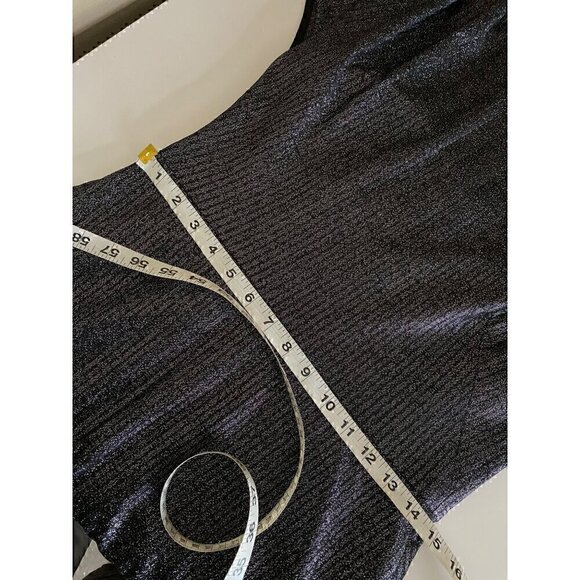 Lela Rose Shimmer Asymmetric Drape Detail Tulle Dress Size 6 Black formal gala - Picture 13 of 13